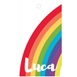 Tarjetas largas con cinta de Arcoiris 24u Pers